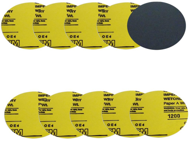 10 Pack sandpaper 1200 for JFJ